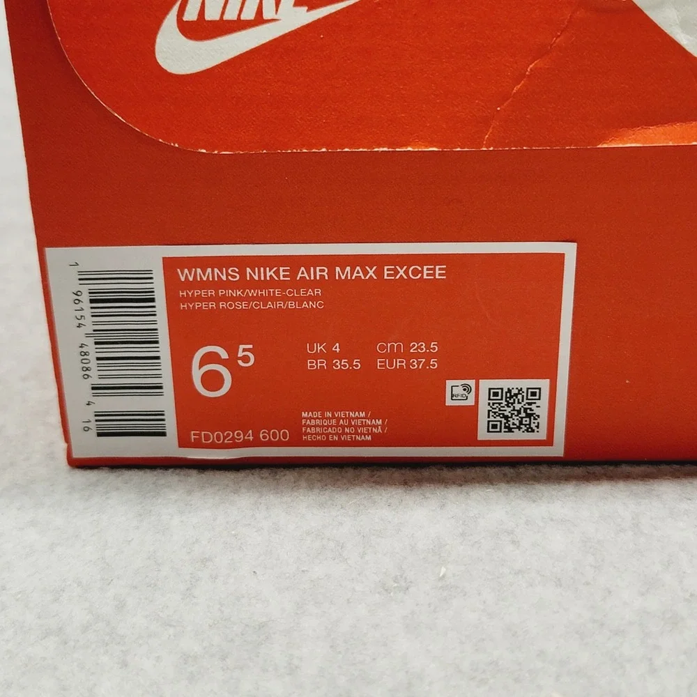 Nike Women's Air Max Excee Shoes‎ Sneakers Size 6.5 Hyper Pink White FD0294-600